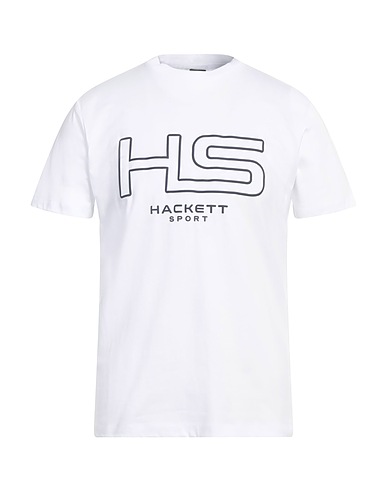 HACKETT T-shirt SPORT Bianco 100% Cotone