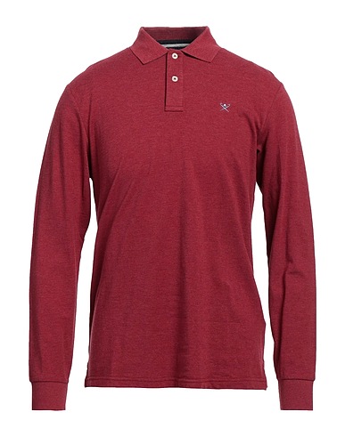 HACKETT Polo shirt Burgundy 100% Cotton