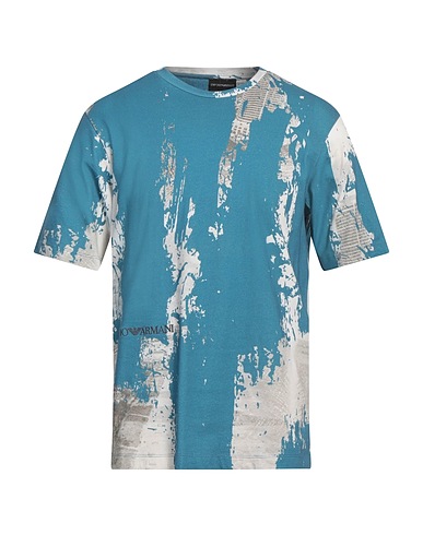 EMPORIO ARMANI T-shirt Azzurro 100% Cotone