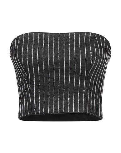 ROTATE BIRGER CHRISTENSEN Top Black 100% Cotton