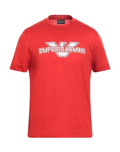 EMPORIO ARMANI Camiseta Rojo 100% Algodón