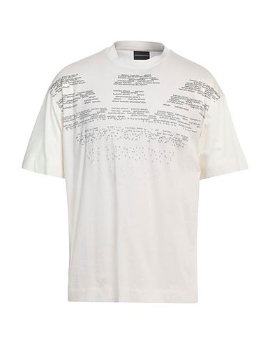 EMPORIO ARMANI T-shirt Off white 100% Cotone