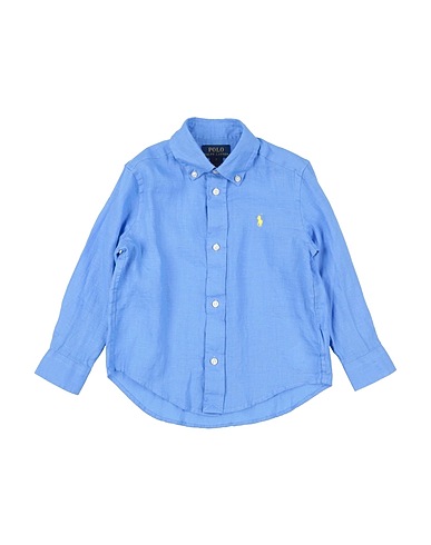 POLO RALPH LAUREN Camicia tinta unita LINEN SHIRT

 Azzurro 100% Lino