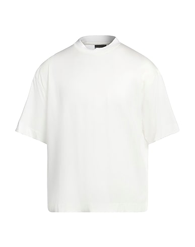 EMPORIO ARMANI Basic T-shirt Off white 70% Lyocell, 30% Cotton