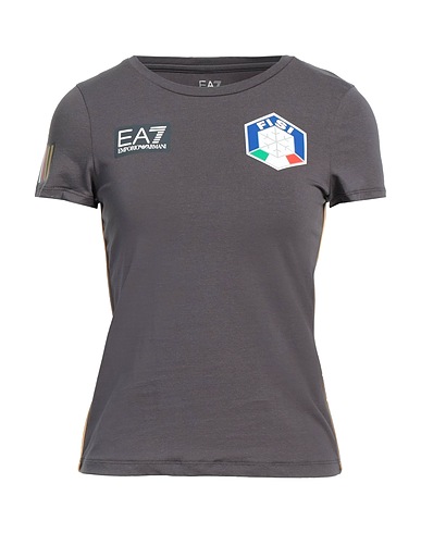 EA7 T-shirt Lead 95% Cotton, 5% Elastane