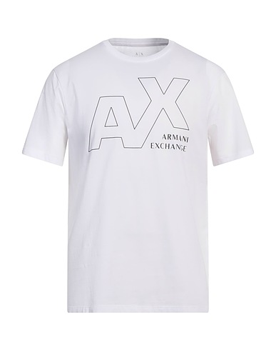 ARMANI EXCHANGE T-shirt Λευκό 100% Βαμβάκι
