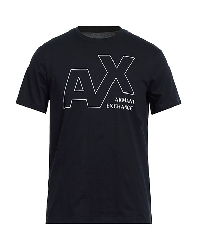ARMANI EXCHANGE T-shirt Blu notte 100% Cotone
