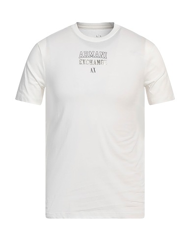 ARMANI EXCHANGE Ｔシャツ オフホワイト コットン 100% / オーガニックコットン