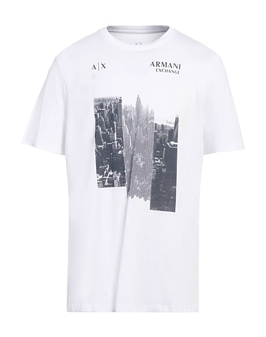 ARMANI EXCHANGE Ｔシャツ ホワイト コットン 100%