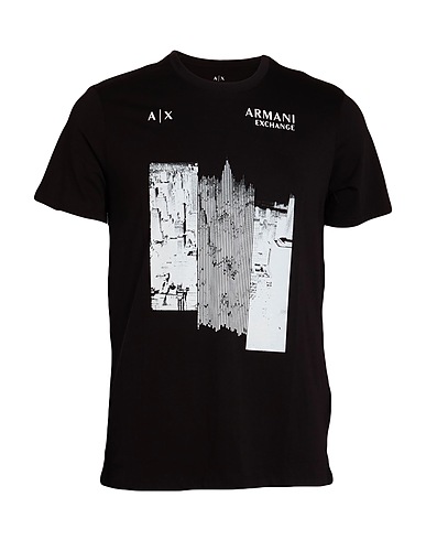 ARMANI EXCHANGE T-shirt Black 100% Cotton