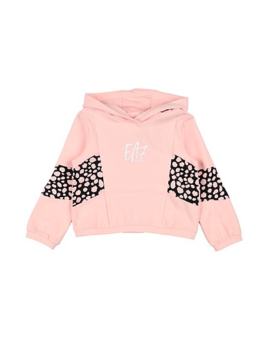 EA7 Hooded track jacket  Light pink 95% Cotton, 5% Elastane