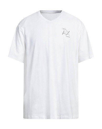 ARMANI EXCHANGE T-shirt Bianco 95% Cotone, 5% Elastan