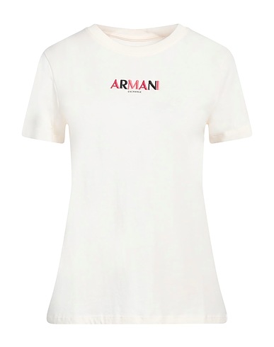 ARMANI EXCHANGE T-Shirt Cremeweiß 100% Baumwolle