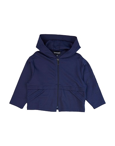 EMPORIO ARMANI Felpa Blu navy 68% Viscosa, 28% Poliammide, 4% Elastan