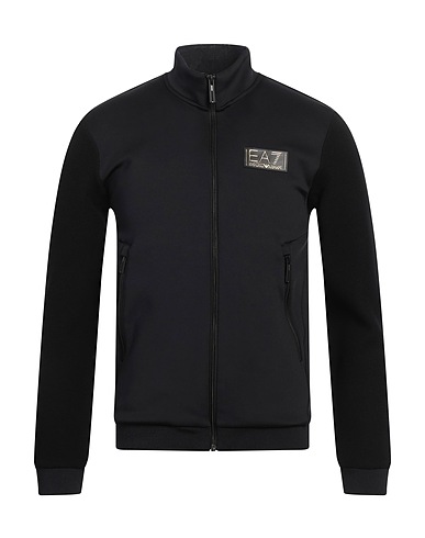 EA7 Sweatshirt Black 90% Polyester, 10% Elastane, Polyamide