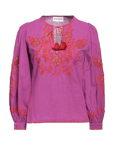 ANTIK BATIK Top Purple 100% Cotton