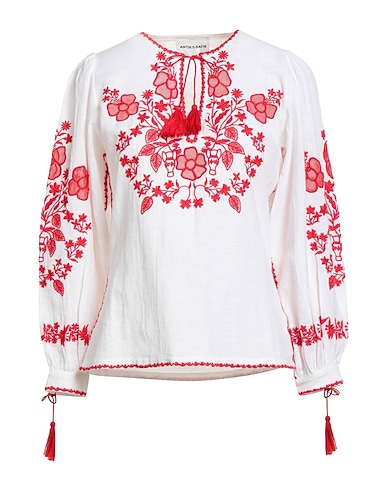 ANTIK BATIK Top White 100% Cotton