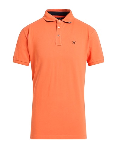 HACKETT Polo shirt Orange 100% Cotton