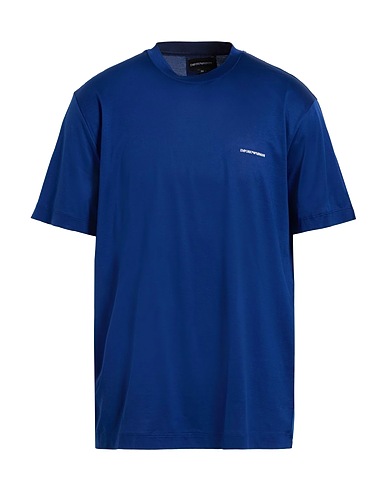 EMPORIO ARMANI T-shirt Blu navy 70% Lyocell, 30% Cotone