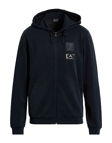 EA7 Hooded sweatshirt Black 46% Modal, 46% Polyester, 8% Elastane