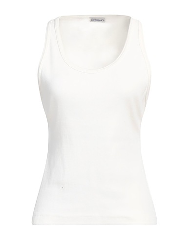 BURBERRY Tank top Ivory 95% Cotton, 5% Elastane