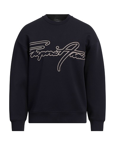 EMPORIO ARMANI 트레이닝 상의 미드나잇 블루 76% 코튼, 18% 폴리에스테르, 6% 엘라스테인