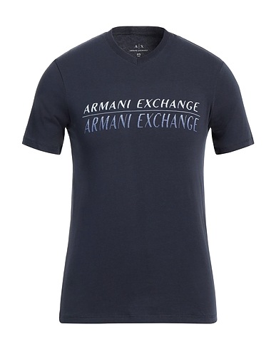 ARMANI EXCHANGE T-shirt Blu navy 95% Cotone, 5% Elastan