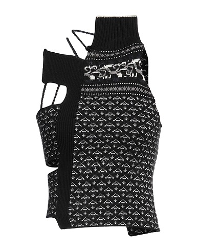 MM6 MAISON MARGIELA Top Black 29% Polyamide, 28% Wool, 27% Synthetic fibers, 12% Cotton, 4% Cashmere