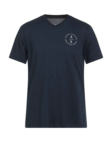 ARMANI EXCHANGE T-shirt Blu navy 100% Cotone Pima