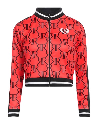 ROONE ROMAN Sweatshirt Red 95% Polyester, 5% Elastane