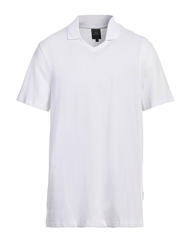 ARMANI EXCHANGE Polo Bianco 96% Cotone, 4% Elastan