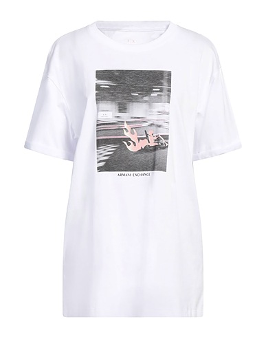 ARMANI EXCHANGE T-shirt Bianco 100% Cotone