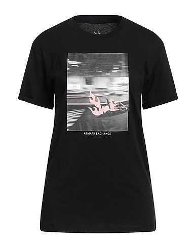 ARMANI EXCHANGE T-shirt Nero 100% Cotone