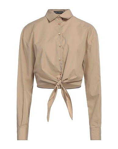 DOLCE&GABBANA Solid color shirts & blouses Beige 100% Cotton