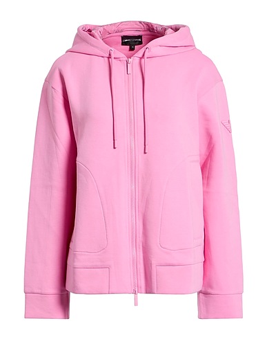 EMPORIO ARMANI Hooded track jacket 76% Cotton, 18% Polyester, 6% Elastane
