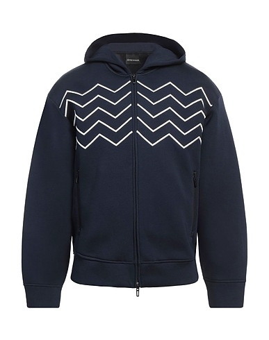 EMPORIO ARMANI Hooded sweatshirt Navy 100% Modal