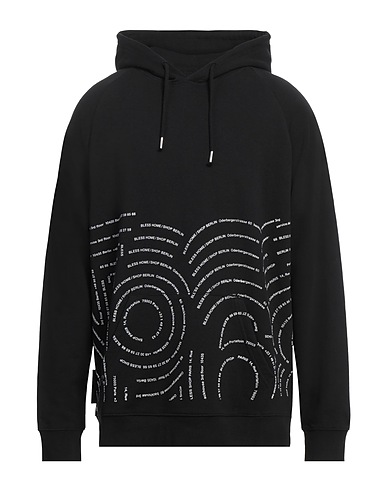 BLESS Felpa N°68 Nero 100% Cotone