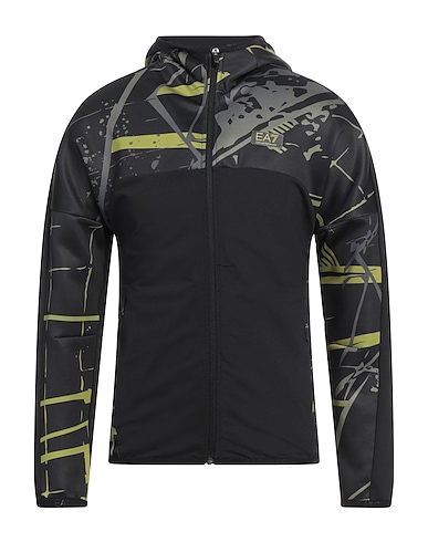 EA7 Hoodie Schwarz 94% Polyester, 6% Elastan