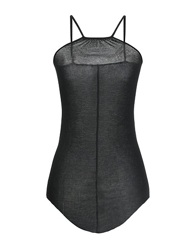 RICK OWENS Top Black 88% Viscose, 12% Silk