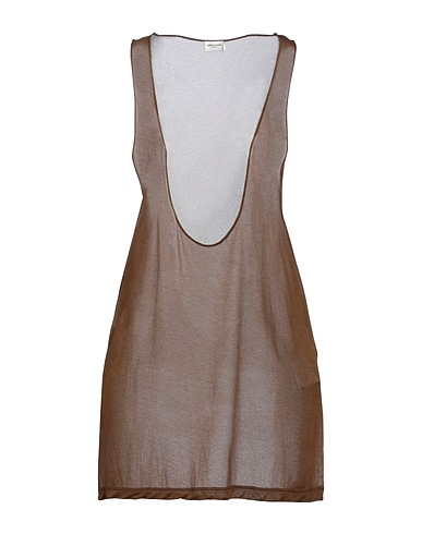 SAINT LAURENT Top Braun 100% Viskose