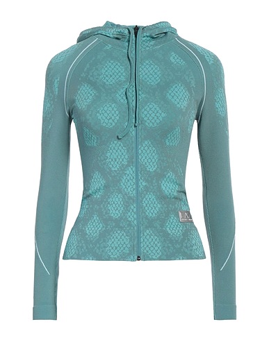 EA7 Hooded sweatshirt Turquoise 55% Polyamide, 39% Polyester, 6% Elastane