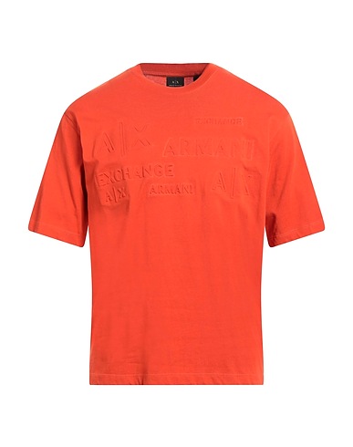 ARMANI EXCHANGE T-shirt Orange 100% Cotton