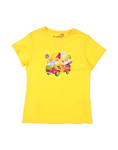 LOVE THERAPY T-shirt Giallo 100% Cotone