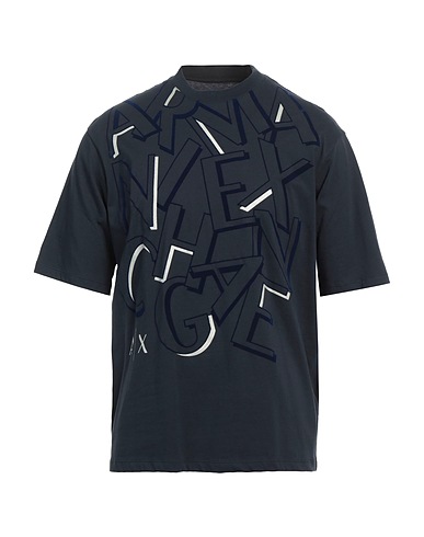 ARMANI EXCHANGE T-shirt Midnight blue 100% Cotton