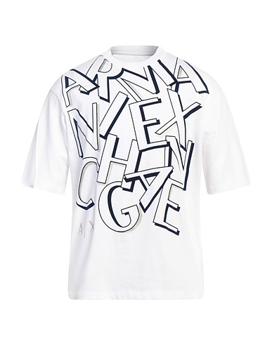 ARMANI EXCHANGE T-shirt Λευκό 100% Βαμβάκι