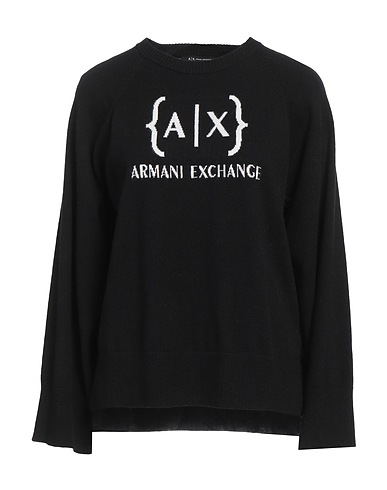 ARMANI EXCHANGE Jumper Black 65% Virgin Wool, 35% Polyamide
