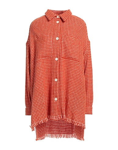 DESTIN Patterned shirts & blouses Tomato red 79% Wool, 13% Polyamide, 8% Cashmere