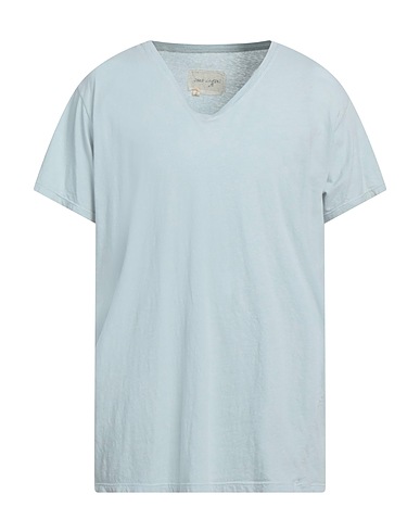 GREG LAUREN T-shirt Celeste 100% Cotone