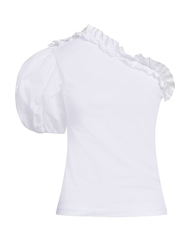 KARTIKA Top con un hombro descubierto Blanco 94% Algodón, 6% Elastán