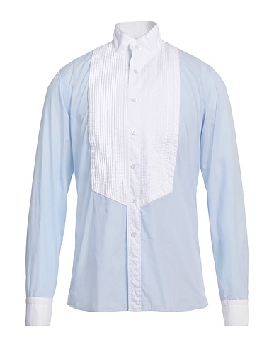 TAGLIATORE Patterned shirt Blue 100% Cotton